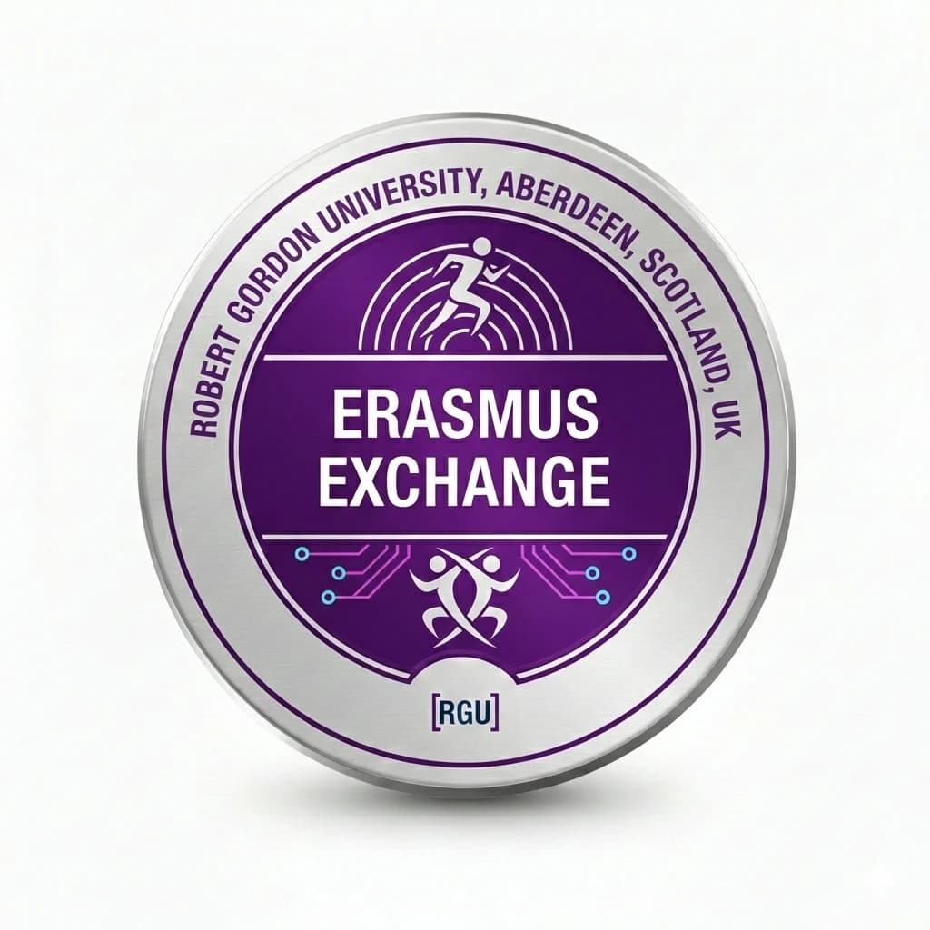 Erasmus Exchange badge, Robert Gordon University